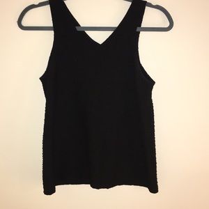 Anthropologie black tank blouse